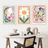 Colorful Flowers Minimalism Abstract Posters Wall Art Prints Decoration Canvas Painting Pictures Bedroom Living Room Decor Mural
