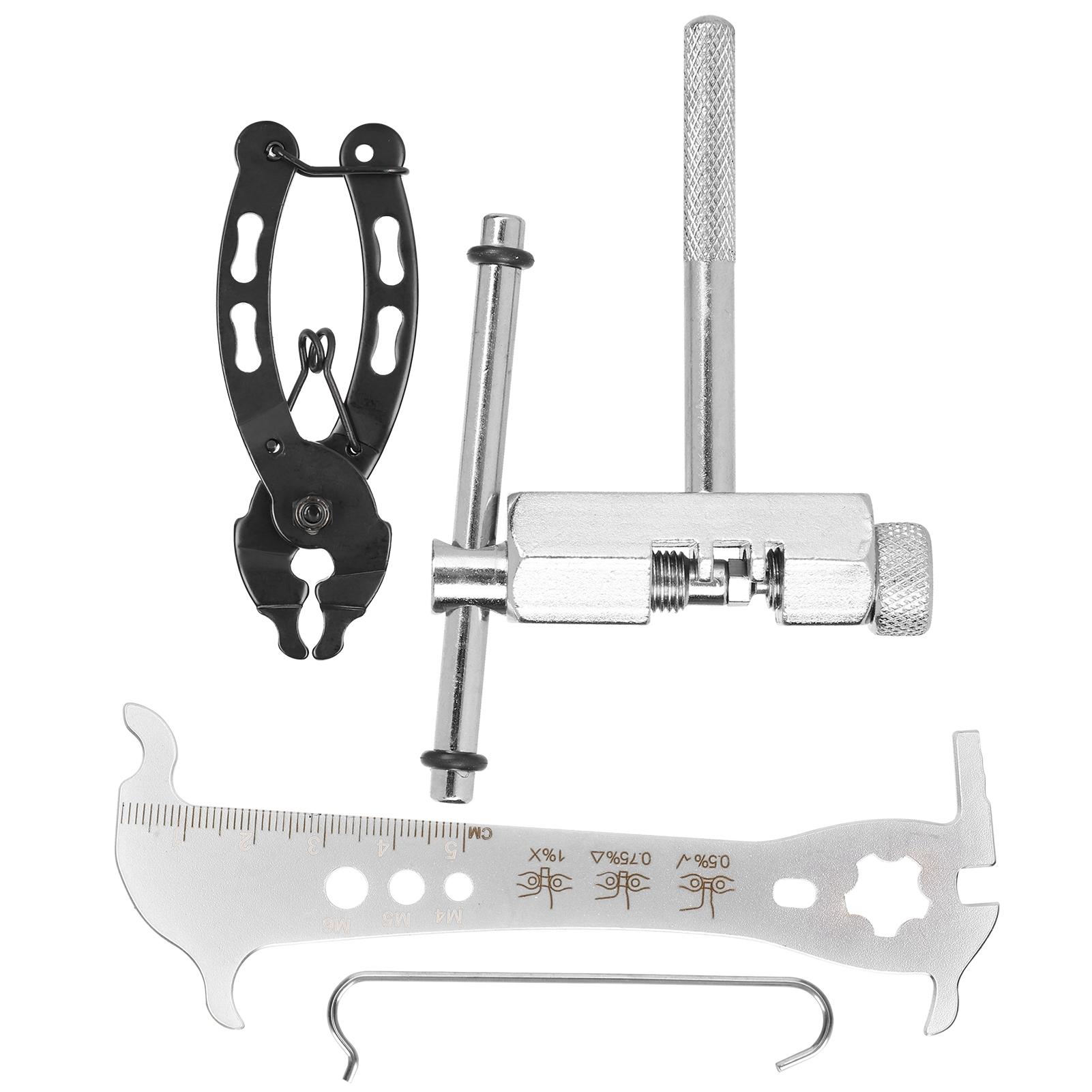 

Инструмент для снятия и установки велосипедной цепи, кусачки, шаблон для проверки износа, набор инструментов для ремонта, быстросъемный для горного и шоссейного велосипеда