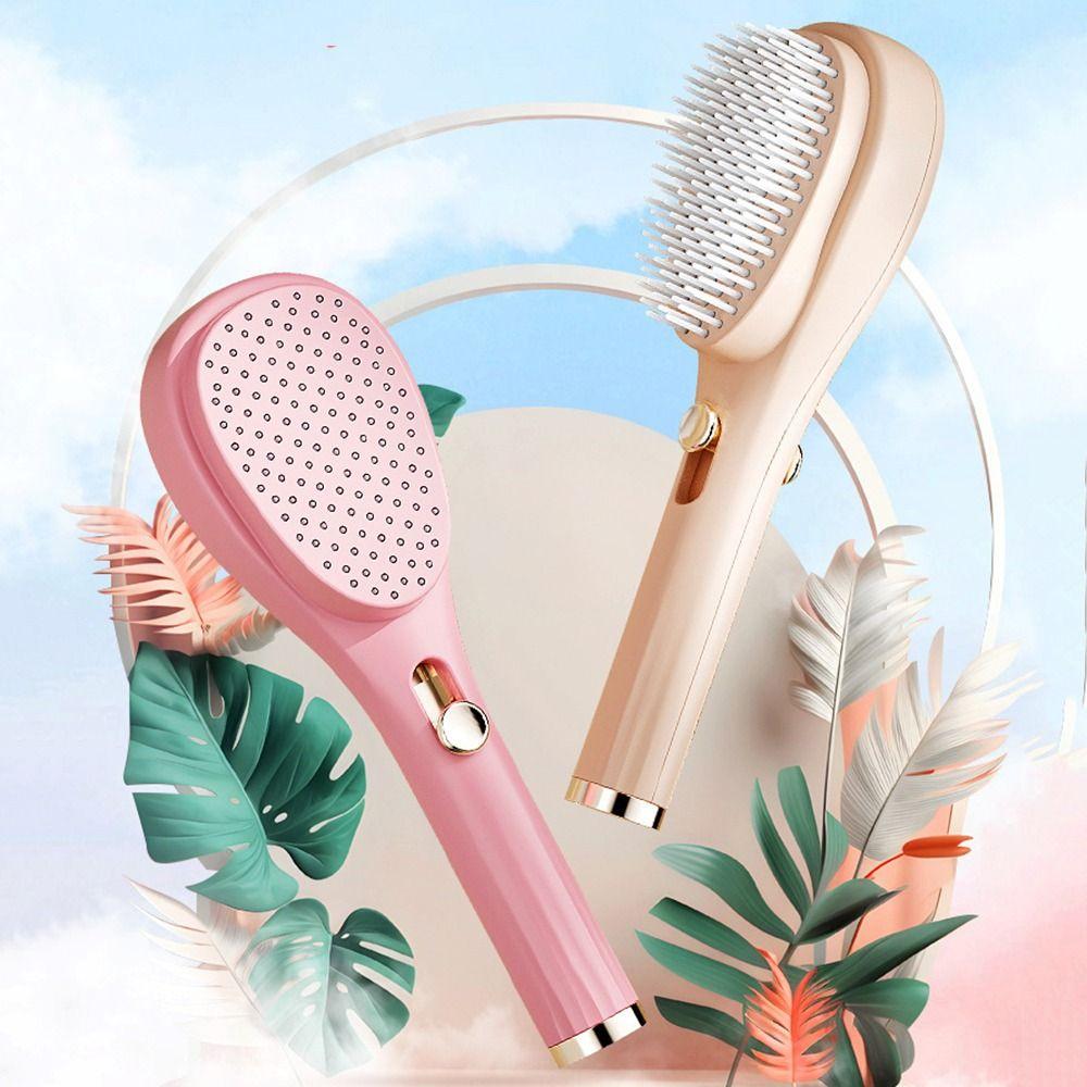 Anti-static Women's Massage Comb Self-cleaning Women Hair Brush Portable Retractable Comb  Women