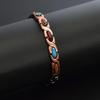 Bracelet Magnétique Coloré Turquoise et Cuivre pour Femmes - Hypoallergénique et Tendance