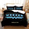 Hip Hop Weezer Band Bettwäsche Set Cartoon Anime Dreiteiliges Set Erwachsener Kind Schlafzimmer Dreiteilige Anzüge 3D Kawaii Sommerdecke