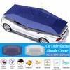 Silver/Blue Car Cover Tent Remote Controll Car Sun Shade Umbrella Roof Cover UV Protection Kits Without Bracket 4.5x2.3 M