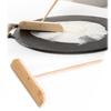 2pcs Washable Pancake Rake Long Handle Bamboo Pancake Rake Portable Pancake Spreader  Crepe Pan