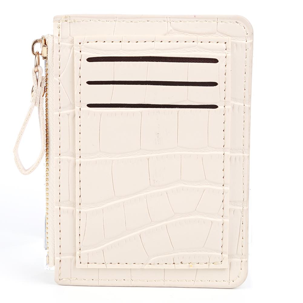 Geantă simplă pentru carduri pentru femei, portofel scurt la modă, culoare uni, ocazional, pentru bani, geantă zilnică pentru doamne