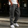 Herren-Jogginghose mit 4 Taschen, elastischer Bund mit Kordelzug, gerade Beine, Trainingshose