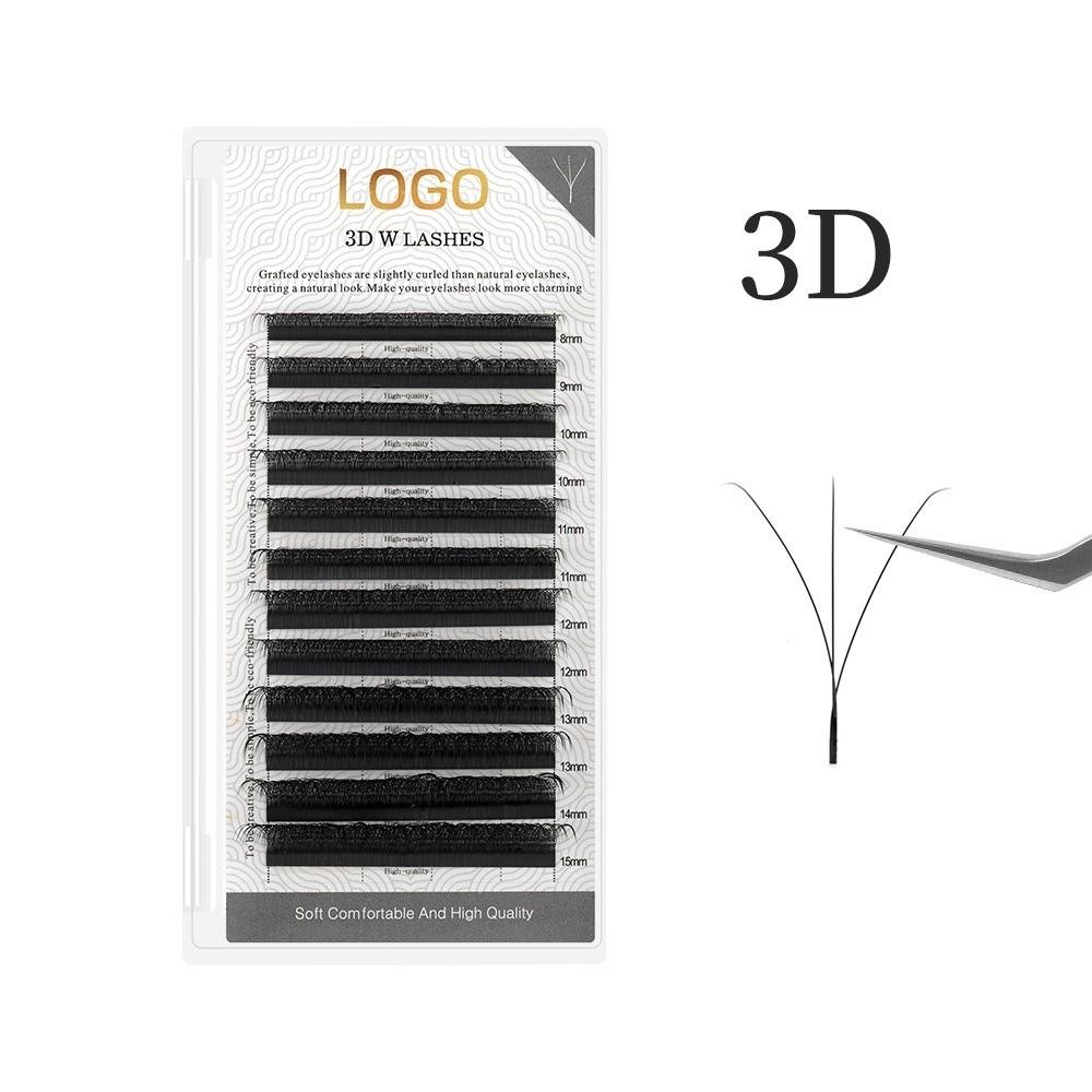

Narrow Design V-Shaped Lashes 8-15mm Mix W Shape Eyelashes New Faux Mink Lashes DIY Eyelash Curl C-3D