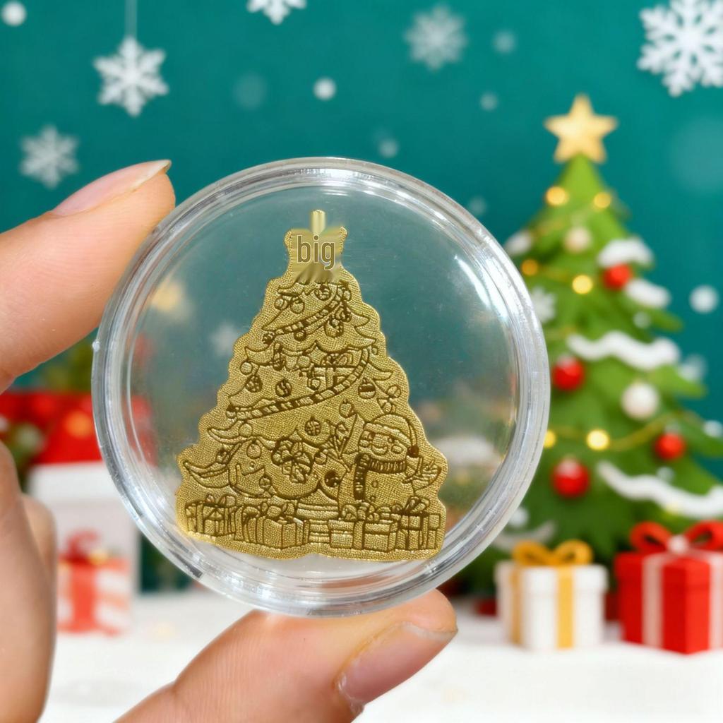 999 Fine Gold Santa Claus Sticker: Prosperity & Joy Mobile Phone Gift