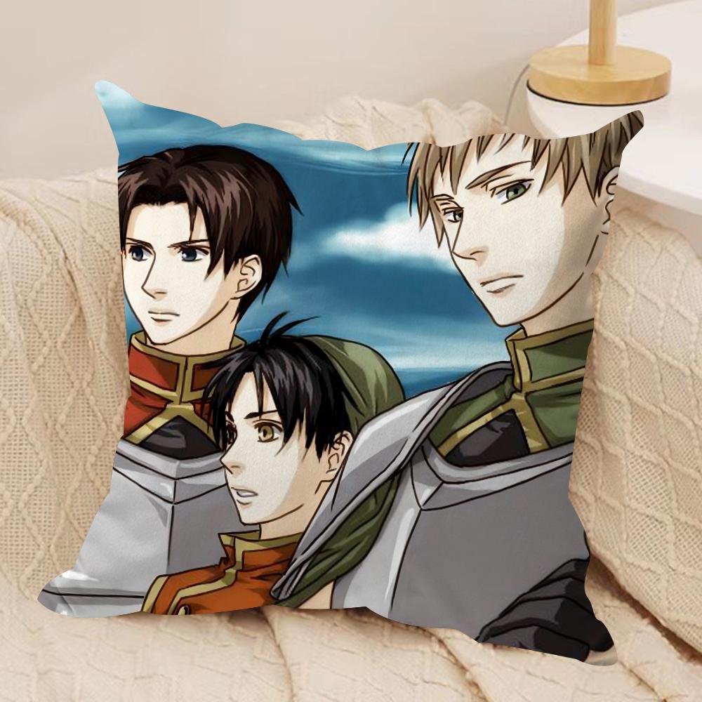 Anime G-Genso S-Suikoden Cushion Cover Soft Plush Double-Sided Printed Sofa Pillow Cushion Cover | Cozy All-Season Decor Gift