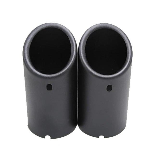 2Pcs 70mm Car Exhaust Muffler Tip Cover For BMW F30 2013-2018 E92 E90 3 Series GT 325i 328i Stainless Steel Accessories