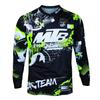 MTB Sports Long-sleeve Top Trendy Graffiti Style Breathable Fabric Professional Cycling Gear for Outdoor Riding Enthusiasts