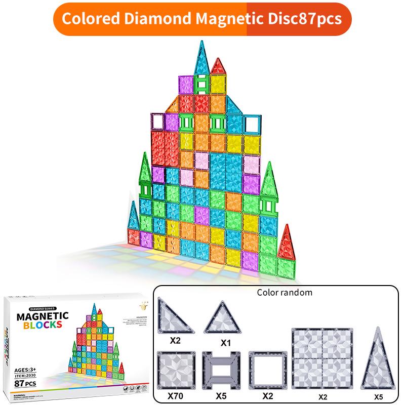 Multicolor Magnetic Window Tiles: Strong, Educational Building Blocks for Children