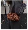 Leopard Print Pleated Cloud Shoulder Bag - Stylish Women's Crossbody Niche, New Collection