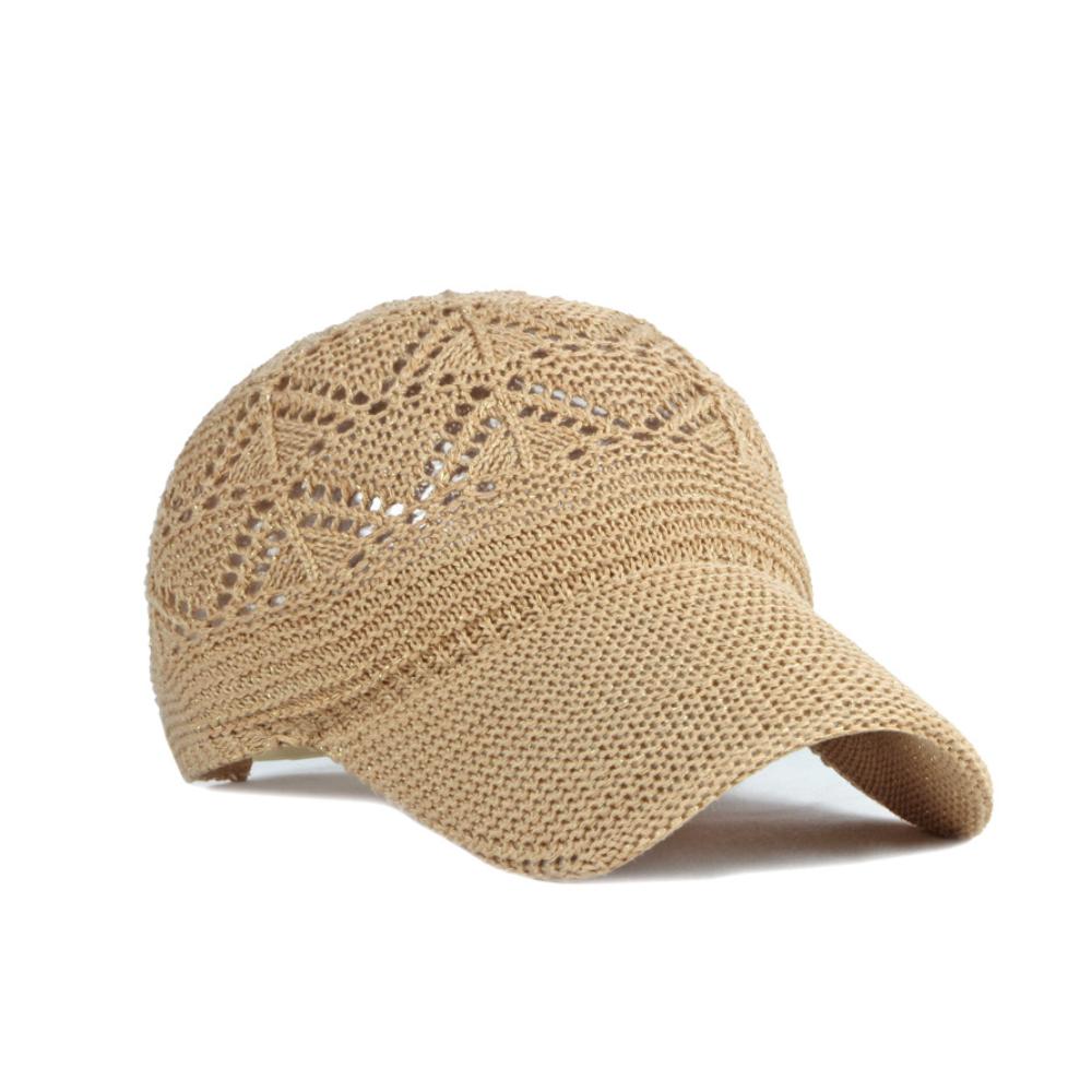 Adjustable Mesh Hat Retro Sun Hat High Quality Knitted Baseball Cap  Unisex