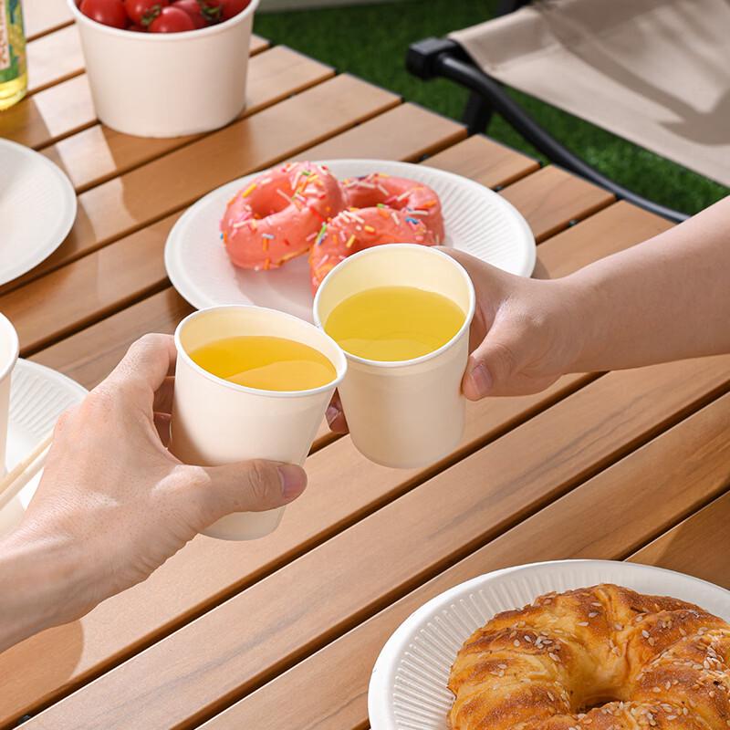 Fresh Life 10-Person Disposable Travel Tableware Set