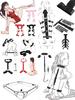 Adult Game  Restraints Fetish Erotic Sex Toys For Couples Women Bandage Slave Collars Obedience Handcuffs Master Bondage Kit