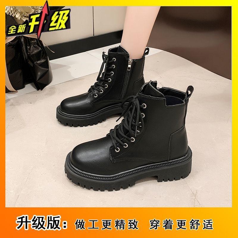 British Martin boots women's 2025 autumn and winter new retro thick-soled velvet fashion versatile popular women's boots