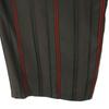 Aula Made In Japan Striped Pattern Long Pants Brown Waist Rubber Women Used