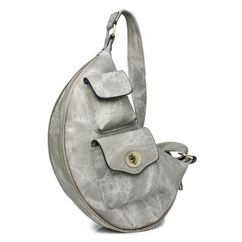 

Женские сумки PU сумки Новые женские сумки, женские поясные сумки, нагрудные сумки серый