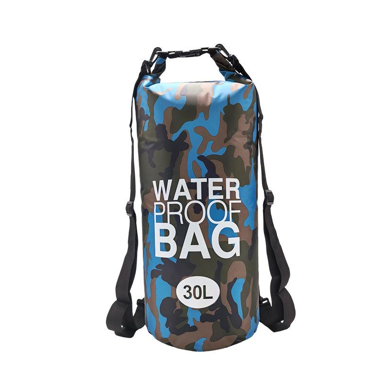 PVC Camouflage Waterproof Floating Bag - Single/Double Shoulder Foldable Outdoor Storage Bag