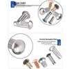304 Stainless Steel Knurled Nameplate Rivets – Round Head M2-M5