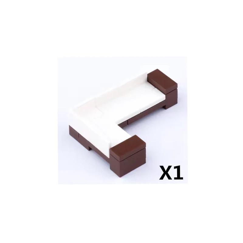 Set de Accesorios de Bloques de Construcción de Ciudad Máquina de Mahjong Consola de Juegos Muebles Sofá Cama Piano Refrigerador Juguete Mini Ladrillos Floristería