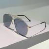 New Fashion Women Oversized Sunglasses Gradient Metal Brand Designer Eyewear Female Sun Glasses Uv400