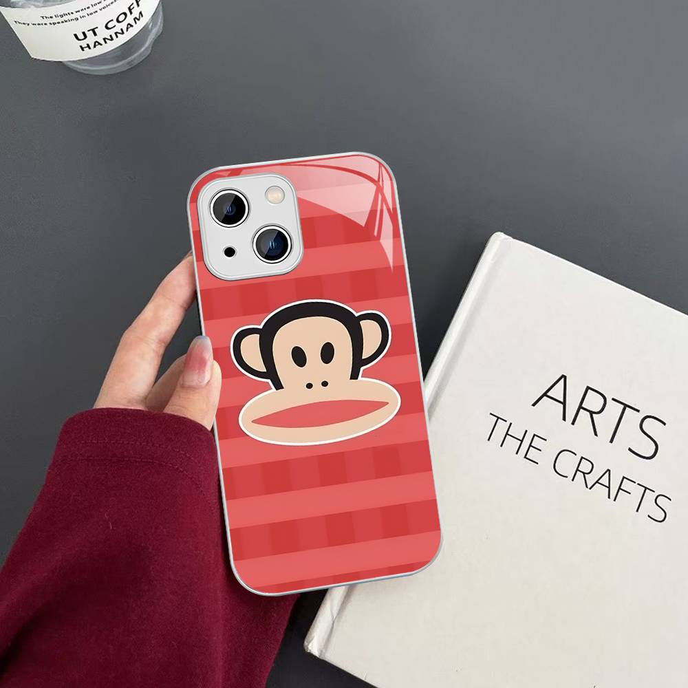 Classic Fashion Logo P-Paul F-Frank Tempered Glass For Iphone 14 13 12 11 Pro Mini XS MAX 14Plus X XS XR Cover