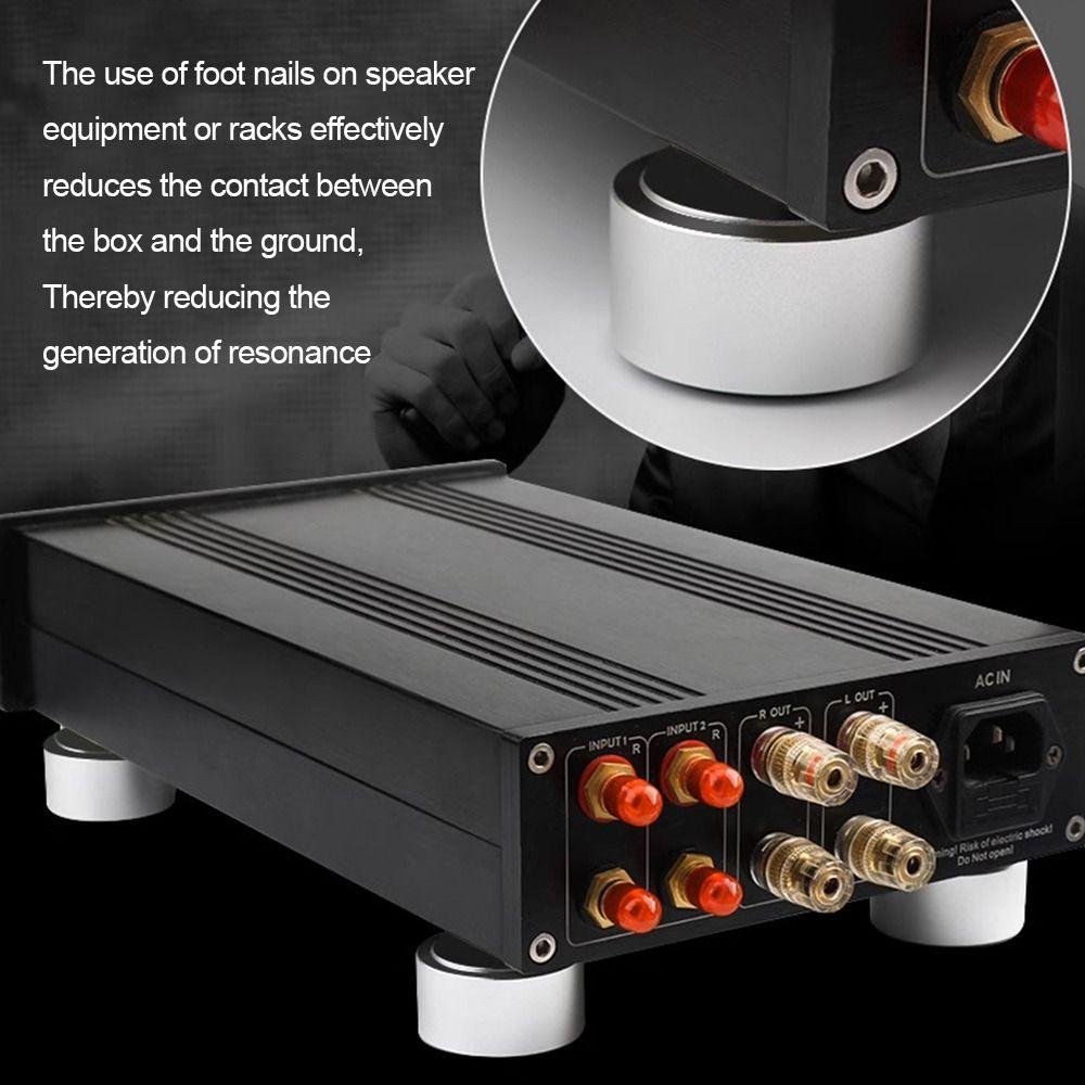 1/4Pcs Aluminum Alloy Feet Pad Isolation Amplifier Base Feet  for Speakers CD Amplifier