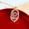 Vintage Sun & Moon Tarot Card Necklace - Cross-Border Crystal Pattern Sweater Chain (18K)