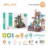 Cross-Border Magnetic Tiles: Colorful Large Window Building Blocks with Pipe Rolling Ball for Kids