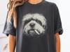 T-shirt Comfort Colors Lhasa Apso Fumatore: Maglietta Mamma Lhasa, Maglietta Regalo Papà Lhasa - Cane Sigaretta, Maglietta Cane Divertente