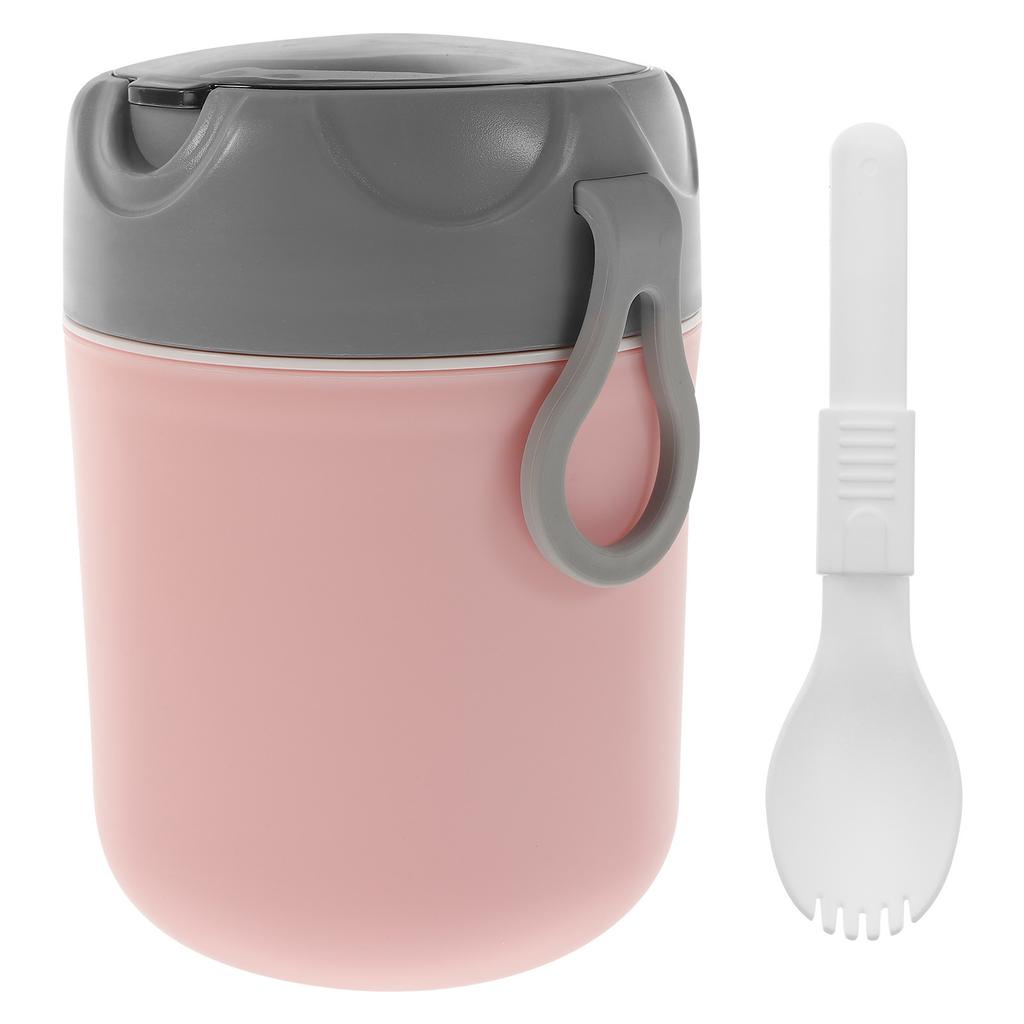 Breakfast Cup Carrier Oatmeal Carrying Large Mouth Food Anti-leak Porridge with Cover Milk Storage Holder Soup