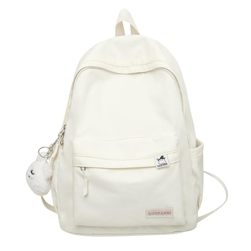 

Fresh Sweet Girly Heart Backpack: Versatile School Style for Primary, Junior, and High School. Single Backpack білий