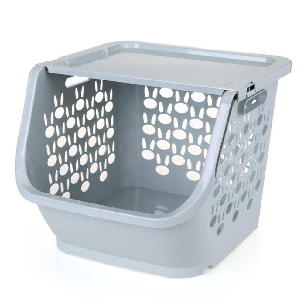 1 Set Vegetable Basket Practical Wide Application Vegetable Fruit Organizer Basket High Capacity Storage Rack