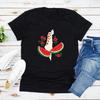T-Shirt mit Aufdruck einer Wassermelone und der Karte Palästinas