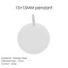 EManco Minimalist Geometric Round Pendant Homemade Bracelet and Necklace Making Accessories