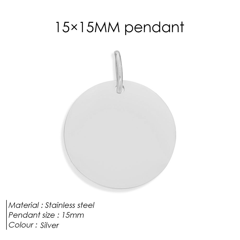 EManco Minimalist Geometric Round Pendant Homemade Bracelet and Necklace Making Accessories