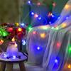 5M 10M 100LEDs LED String Lights Fairy Bubble Ball Lamp Holiday Lighting Garland AAA Battery Indoor For Christmas Wedding Decoration