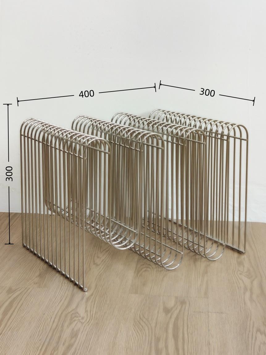 

Книжный шкаф из нержавеющей стали, креативный, с индивидуальностью, для хранения, европейский стиль, для гостиной, для дома, настольный, для украшения