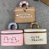 Portable Cosmetic Bags with Handle Toiletry Pouch Convenient Travel Makeup Bag  Casual Shopping