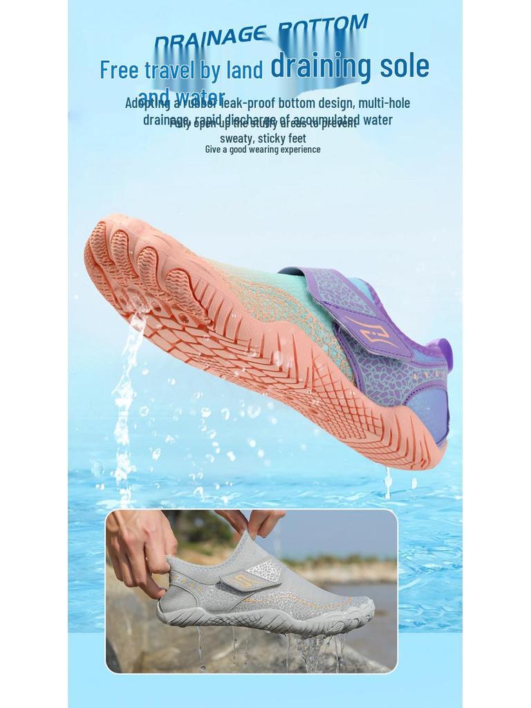 Adult Beach Snorkeling & Diving Shoes for Men & Women - Lightweight Barefoot Wading & Swimming