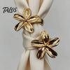 Elegant Accessory for Scarves Scarf Rings Women, Metal Flower Ring Buckle And Slides, Shirt Silk Tightener Ties Clip Scarf, Shawl, Blouse, T