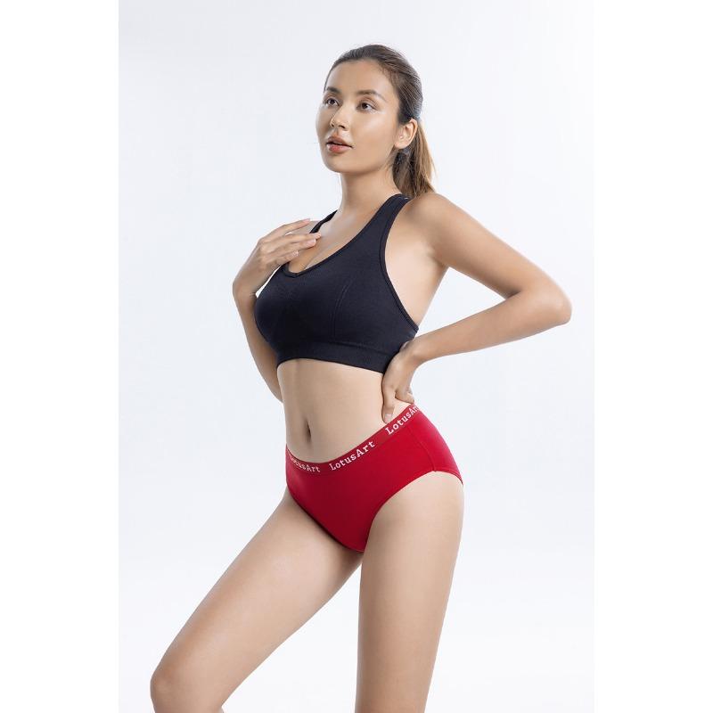 High Quality Comfort Women's Panties Big Size Cotton Mid-high Waist Ladies Panties Big Size Panties Female Summer Female Cute Solid Color Underpants