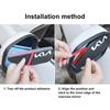 2Pcs Car Logo Rearview Mirror Rain Eyebrow Stickers Accessories For Kia Morning Picanto Ray Sorento XCeed Soul Cerato Venga Cade