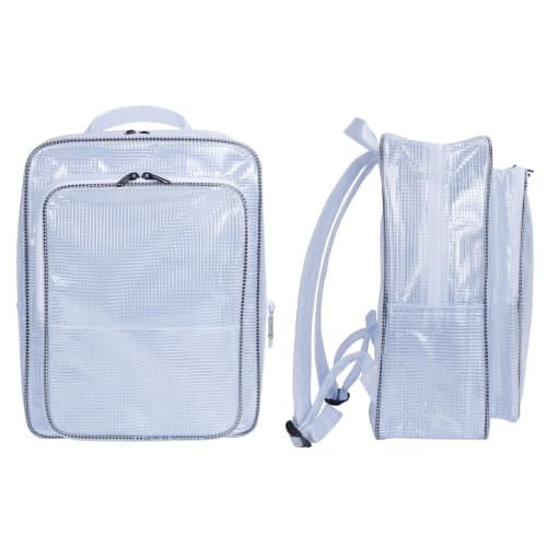 NOTAG Engineer Bag, Large Capacity Backpack, Transparent Bag, Large Tool Bag with Hooks, PVC Anti-Static, Clean Room Tool Bag, A4 Size, Vinyl, Large C