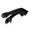 Ice Silk Arm Sleeves Slip Resistance Lengthened UV Protection Arm Cooling Sleeves for Cycling Outdoor Fishing Driving