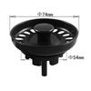 Washbasin Strainer PP Sink Stopper Filtration System Easy To Install Effective Filtration System 0.1 Lbs Per Piece