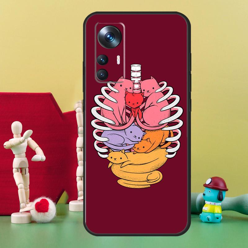 Medical Human Anatomy Case For POCO F5 Pro M4 M5 X3 X4 X5 F3 F4 GT Cover For Xiaomi 12T 11T Pro 11 12 13 Lite