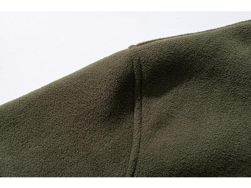 Men's Autumn Winter Stand Collar Thick Fleece-Lined Lambswool Jacket