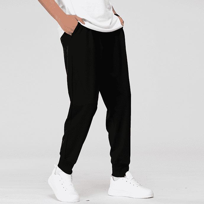 

250G Cotton-Feel Joggers for Casual, Work, Sport, and Fitness 3XL (EU) чорний
